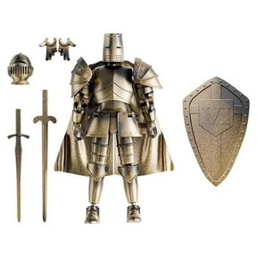 1 PC Medieval Action Figures, Knight Armor Action Figure, Movable Robot Mannequin, 3D Printed Multi-Jointed Movable Action Figure for Home Office Tabletop Decoration and Birthday Gifts