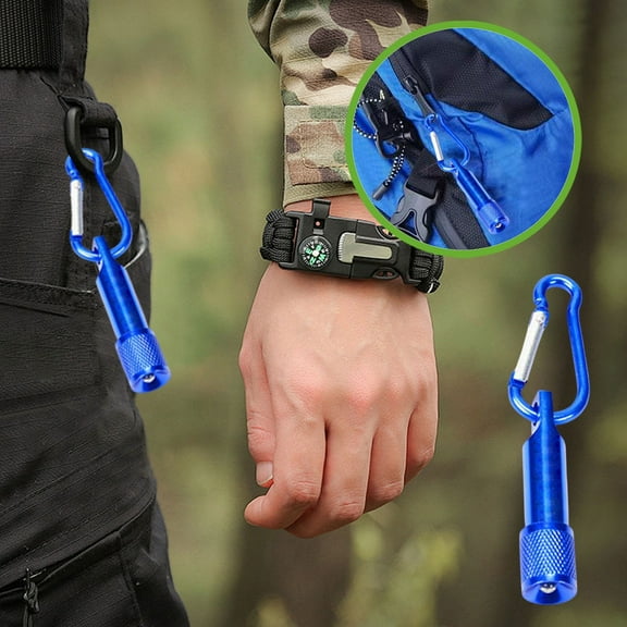 1 PC Mini Bright Key Ring Portable Pocket Torch, Keychain LED Flashlight, Bike Headlights for EDC, Night Reading, Camping, Power Outage, Emergency Sports and Outdoors