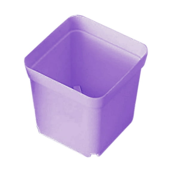 1 PC Mini Plastic Flower Pot, Multi Color Square Plant Pot, Lightweight Practical Flower Pot, 2 Inch Seedling Nursery Transplanting Planter for Garden Office and Balcony Decor