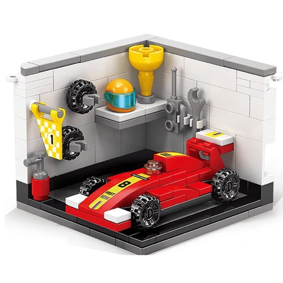 1 PC Mini Street View Dreams House Racer Car Doctor Painter Musician Scientist Pastry Chef Cameraman Astronaut Building Blocks