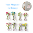 thumbnail image 1 of 1 PC Mini Vase Magnets for Fridge, Cute Glass Magnetic Vases with Fake Flowers, Refrigerator Decor for Kitchen, Office, Locker (Pink), 1 of 6