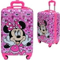 thumbnail image 1 of 1 PC Minnie Mouse 18" Hard Sided Luggage w/4 Spinner Wheels- NO RETURN, 1 of 5
