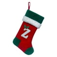 thumbnail image 1 of 1 PC Monogram Christmas Stocking Embroidered Xmas Stocking Classic Personalized Stocking Decoration Xmas Alphabet Letters for Family Holiday Season Decor, Letter Z, 1 of 4