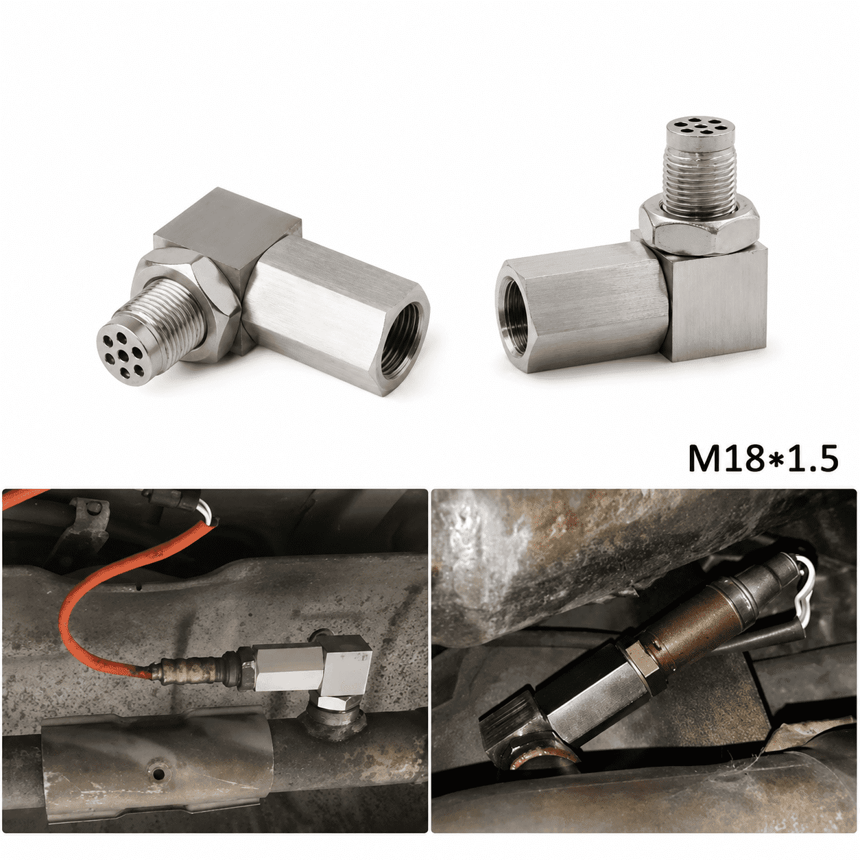 1 PC Oxygen Spacer Engine Light Adapter Bug Catalytic Converter Fix Check,Converter Automotive Accessories catalytic