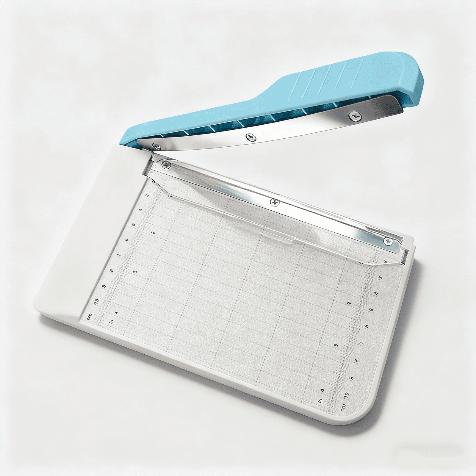 1 PC Paper Cutter Mini Paper Trimmer Guillotine Cutter Grid Line Panel Scale Paper Cutter for Craft Paper Photos Cards Scrapbooking Office Home Supplies