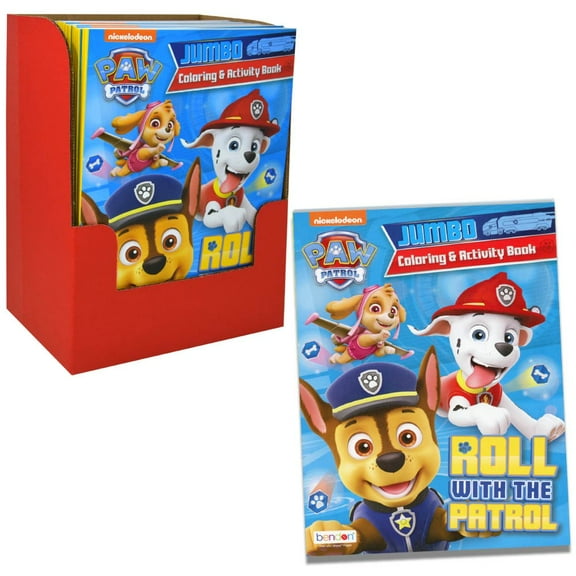 1 PC Paw Patrol 64 pg Coloring Book in PDQ Assorted & 12ct Colored Pencil- Assorted