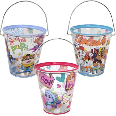 1 PC Paw Patrol Clear Pails Bucket- ship 1 pc randomly