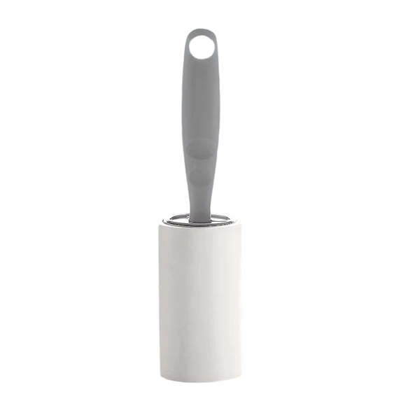 1 PC Portable Sticky Lint Roller with Long Handle, 60 Sheets Tear-Off Pet Hair Lint Roller Extra Sticky Lint Remover for Clothes, Furniture, Carpet and Pet Owners,Gray