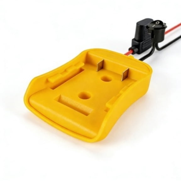 1 PC Power Tool Adapter for Dewalt 18V/20V Max Battery Adapter Kit, with Switch Socket Power Supply, Fuse Holder And 3 Fuses, DIY Battery Converter Connector Home Electric Tool Parts