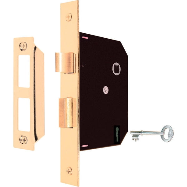 Prime-Line Security Bright Brass Mortise Replacement Lock Assembly Grade 1 1-3/4 in. Prime-Line Security Bright Brass Mortise Replacement Lock Assembly Grade 1 1-3/4 in.