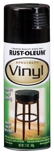 1 PC,Rust-Oleum 1909-830 Specialty Vinyl Spray, 11 Oz, Black, Fast Drying
