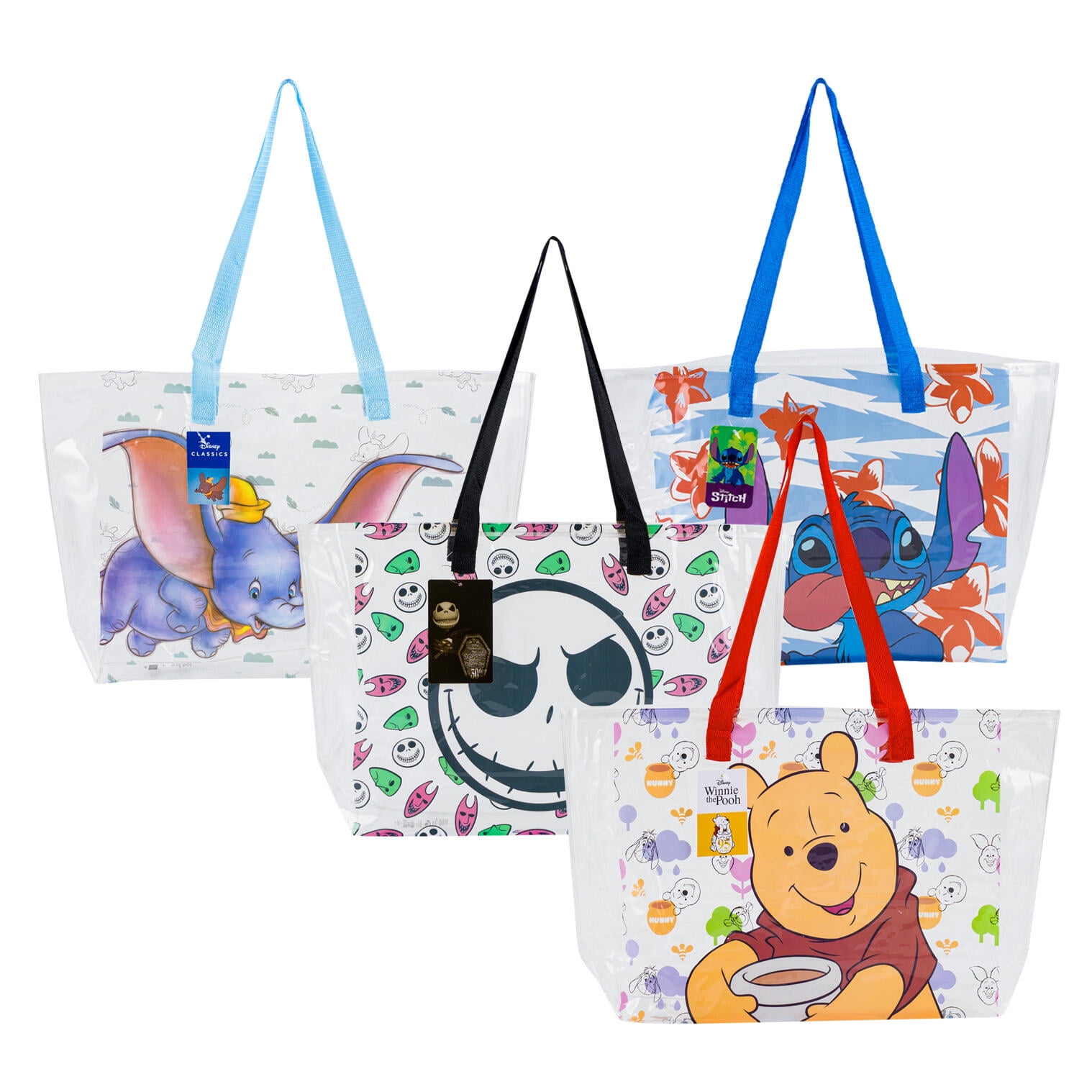 1 PC STITCH Clear Tote Bag 20" x 13" x 5" ONLY 1 PC