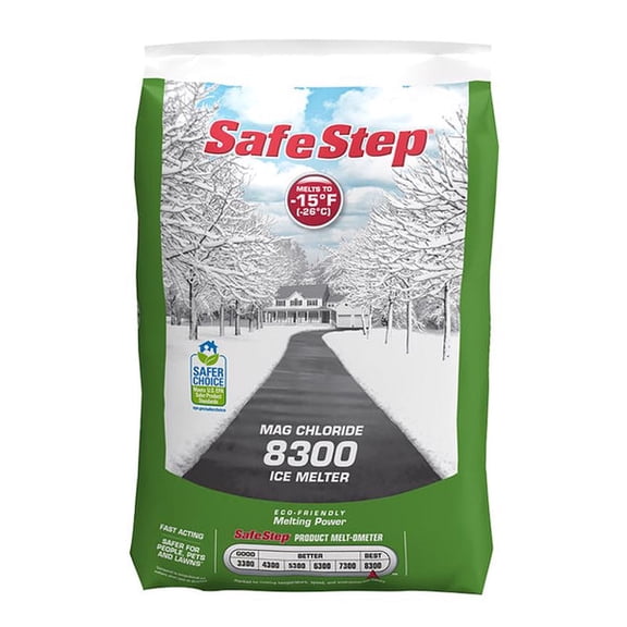 Compass Minerals Eco Platium 8300 Ice Melt Granules - Magnesium Chloride, Pet Friendly - 50 lbs — Residential Use, Standard Application