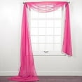 thumbnail image 1 of 1 PC Scarf HOT PINK Hotel High Quality Elegant Window-Sheer Scarf Valance swag topper (37" x 216"), 1 of 1