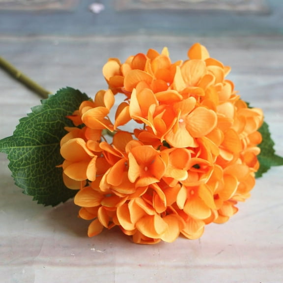 1 PC Silk Hydrangea Heads with Stems Artificial Flowers for Wedding Party Home Decor