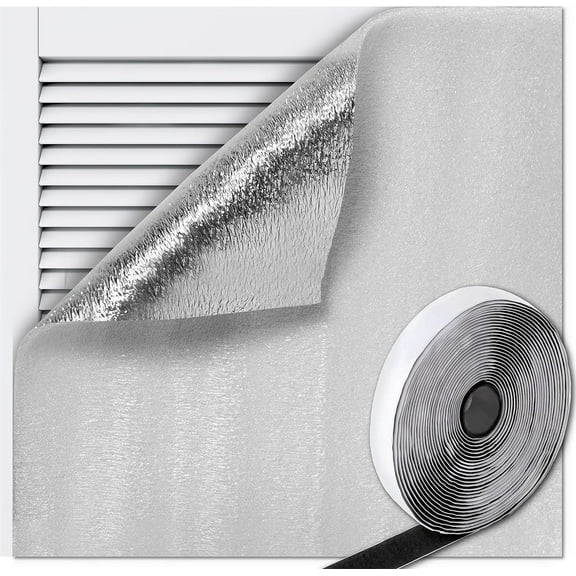 1 PC Silver Attic Vent Insulation Cover,Attic Fan Cover with Sticking Strip,Lightweight Square Shutter Seal Cover,Attic Ceiling Insulation Shutter Cover,Waterproof Ceiling Louver Cooling Cover