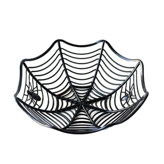 1 PC Spiderweb-Shaped Candy Basket Storage Rack Storage Rack For Cabinet Decluttering Black