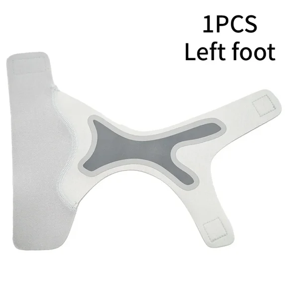 1 PC Sport Ankle Stabilizer Brace Compression Ankle Support Tendon Pain Relief Strap Foot Sprain Injury Wraps Running Basketball (White-Left foot,S)