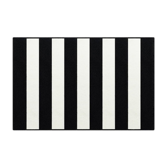 1 PC Striped Outdoor Rug,Absorbent Layered Doormat,Washable Resist Dirt Indoor Outdoor Rugs,Fall Front Door Mat For Kitchen Entryway Patio Far(19.7"×31.5",S)