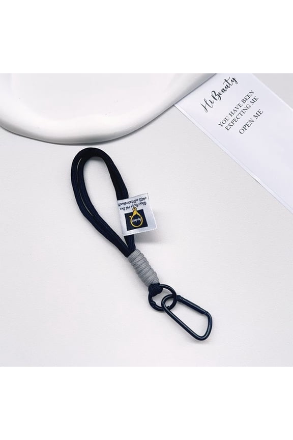 1 PC Strong Braided Nylon Keychain Lanyard Paracord Keychain with Carabiner Clip on Strap Clasp for Key Chain Bag Phone Straps Camping Hiking Backpack