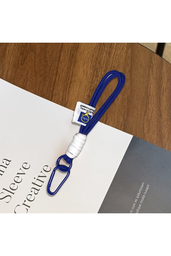 1 PC Strong Braided Nylon Keychain Lanyard Paracord Keychain with Carabiner Clip on Strap Clasp for Key Chain Bag Phone Straps Camping Hiking Backpack