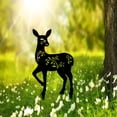 thumbnail image 1 of 1 PC Superior Black Metal Garden Creature Ornamental Ground Pegs, Perfect for Outdoor Customized Gifts and Essential Garden Beautification Items., 1 of 12