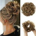 thumbnail image 1 of 1 PC Synthetic Hair Bun Extensions Messy Curly Elastic Hair Scrunchies Hairpieces Synthetic Chignon Donut Updo Hair Pieces for Women, 1 of 7