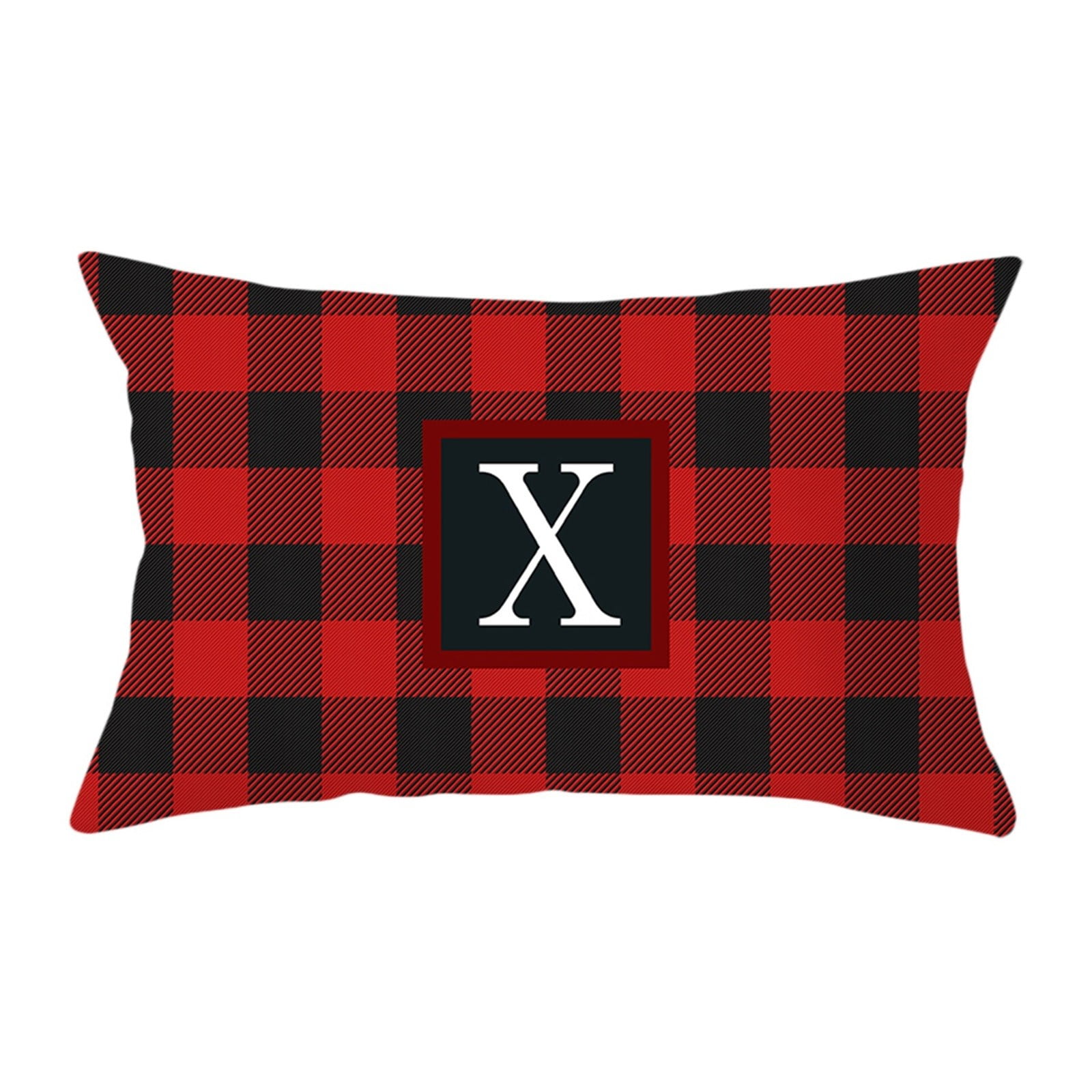 1 PC Throw Pillow Covers Christmas Pillow 12x20 Alphabe Pillow Cover