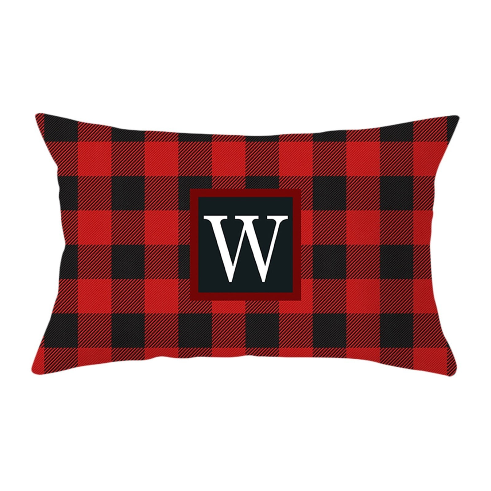 1 PC Throw Pillow Covers Christmas Pillow Case 12x20 Alphabe Pillow