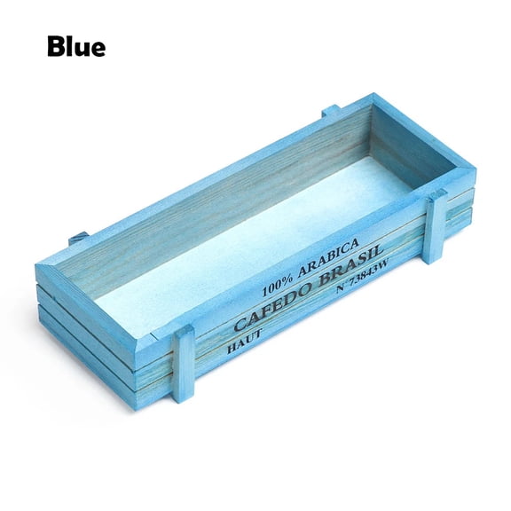 1 PC Tools Garden Decor Trough Decorative Pots Succulent Boxes Rectangle Vase Vintage Crates Wood Flower Pot