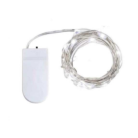1 PC USB Operated Fairy String Lights 3 Meter 30 LED Micro Silver Wire String Lights, Firefly String Decorative Lighting for Home Party Wedding Indoor Jars Garden Christmas Decor(Cool White)