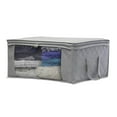 thumbnail image 1 of 1 PC Underbed Storage Bag Organizer, Large Capacity Box with Reinforced Strap Handles, Non-Woven Material, Clear Window, Store Blankets, Comforters, Linen, Bedding, Seasonal Clothing, 1 of 7