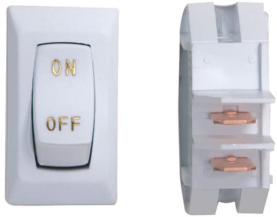 1 PC-Valterra DG110UGPB Labeled 12V On/Off Switch White/Gold - 3 Pack ...