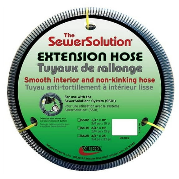 1 PC-Valterra SS02 Sewer Solution Extension Hose - 10 Ft