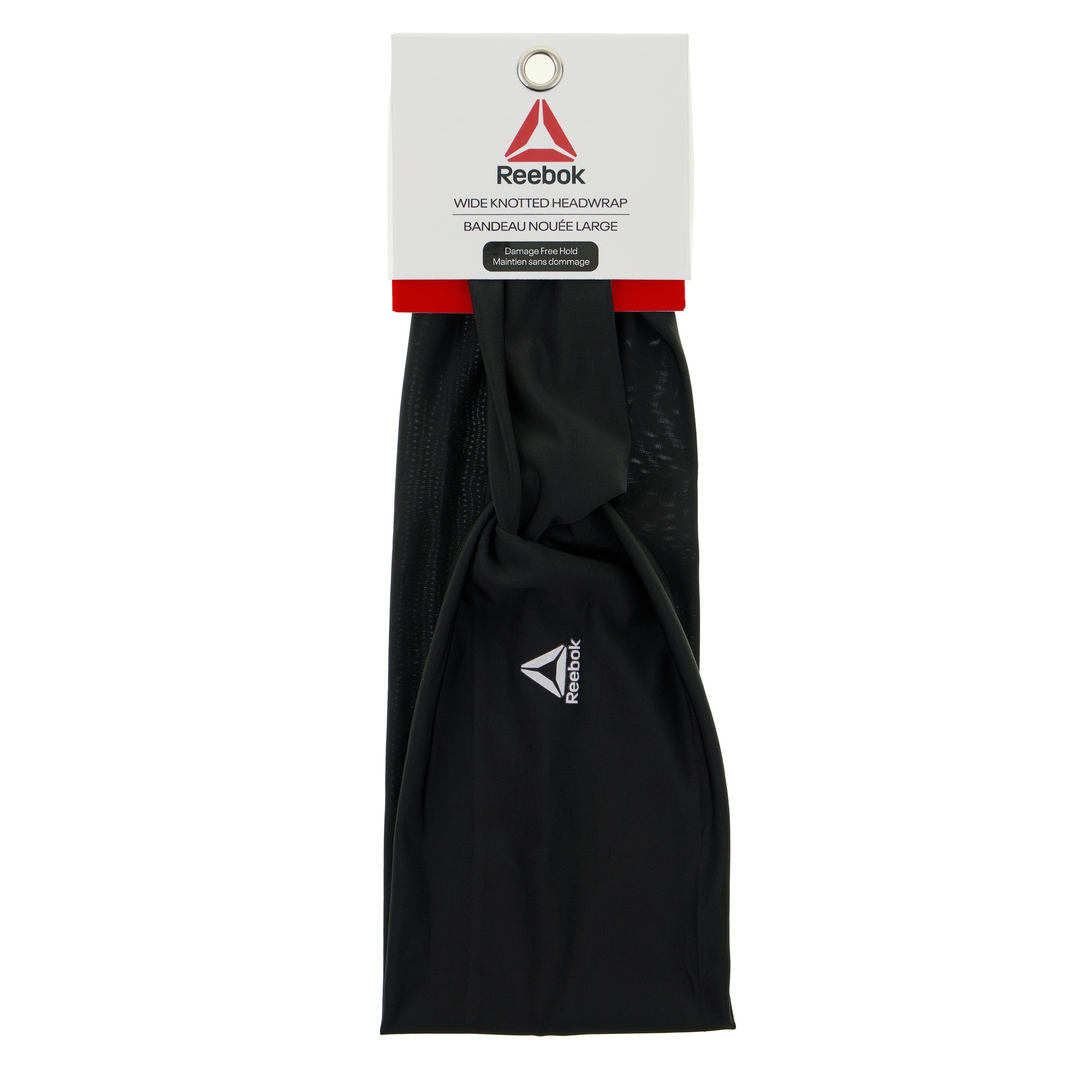 Reebok Wide Knotted Headwrap for All Hair Types with Cooling Fabric