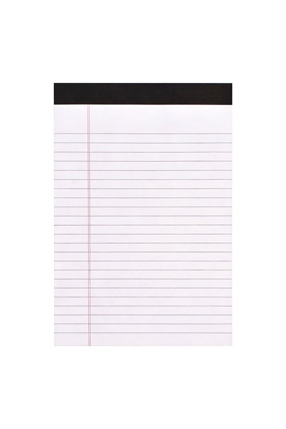 1 PC White Writing Notepad, 8.4×11.7 inch/5×8 inch Note Pads, Basic Wide Ruled Legal Tearable Notebook Sheets for Home, Perforated White Legal Notepads Lined Paperl, 50 Sheets Per Pad