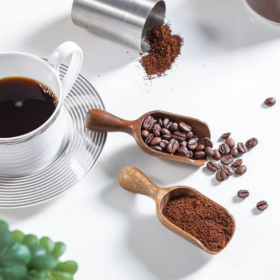 1 PC Wooden For Jars Measuring Spoons For Ground Coffee Wood For Seasoning Laundry Shovel Measuring Multipurpose