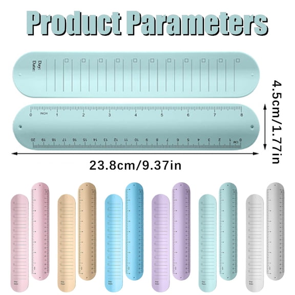 1 PC Writable Wrist Band, 9.45 x 1.77 inch Silicone Memo Wristbands, Notepad Wristbands, Waterproof Slap Bracelet Reusable Writable Erasable, Silicone Memo Wrist Bands for Planner Reminder