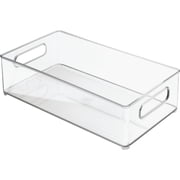 1 PC iDesign Clear Storage Bin 4 in. H X 8 in. W X 14.5 in. D Stackable