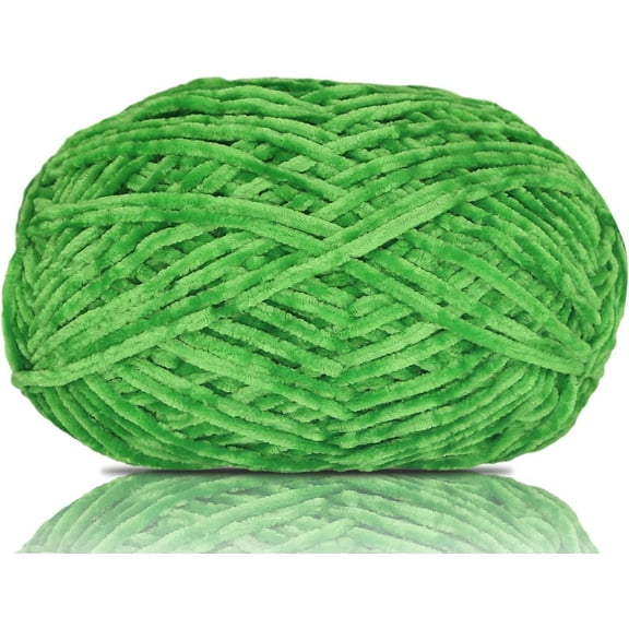 1 PCS 100g Soft Chenille Yarn Velvet Yarn for Crocheting,Fluffy Yarn for Knitting and Crochet DIY Craft,Warm Yarn for Bag Hat Scarve Clothe Gloves Slippers Doll