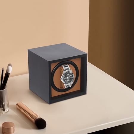 1 PCS 13*13*13.5cm/5.1*5.1*5.3in Watch Winder, Automatic Single Watch Winder, Automatic Watch Winder Storage Box