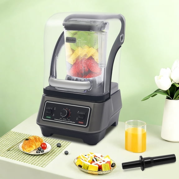 1 PCS  2L/67.63oz  Multifunctional Blending Machine, Blender with Thick Shield, Commercial Blender with Speed Control, Voltage: 110V/60Hz