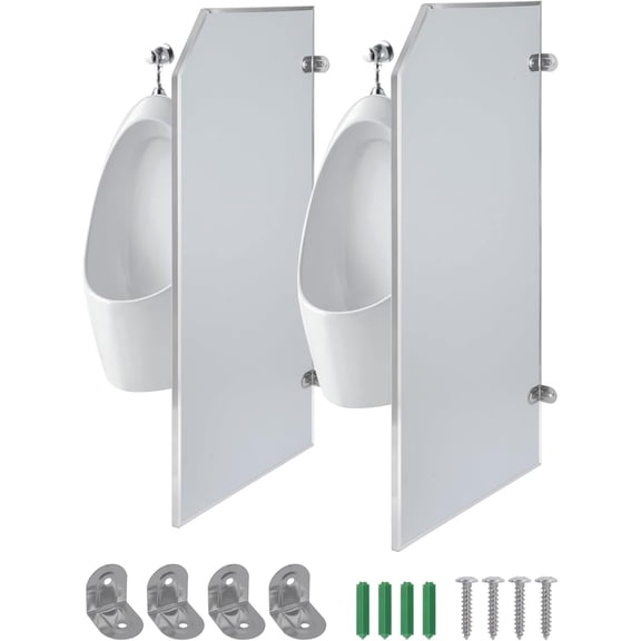 1 PCS 35.4'' Public Urinal Partition, Wall-Mounted Restroom Partitions for School Shopping Mall Public Place,Bathroom Partition (1PCS)