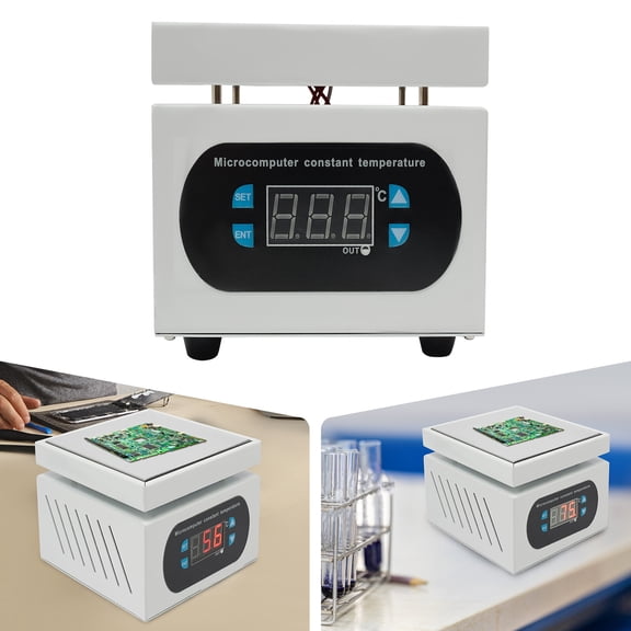 1 PCS 350W White+Silver Electric Soldering Hot Plate, Microcomputer Electric Hot Plate, Preheating Welder Hot Plate
