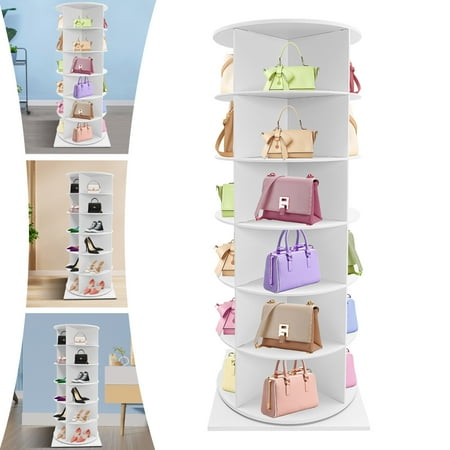 1 PCS 6 Tiers Rotating Shoe Rack, Free Standing Shoe Rack, Shoe Organizer