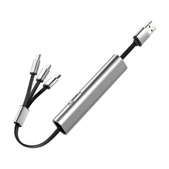 1 PCS AJK 3 in 1 Fast Charging Retractable Charger USB Charging Head Charging Retractable Phone Universal Chargers Retractable Data For All Device,F