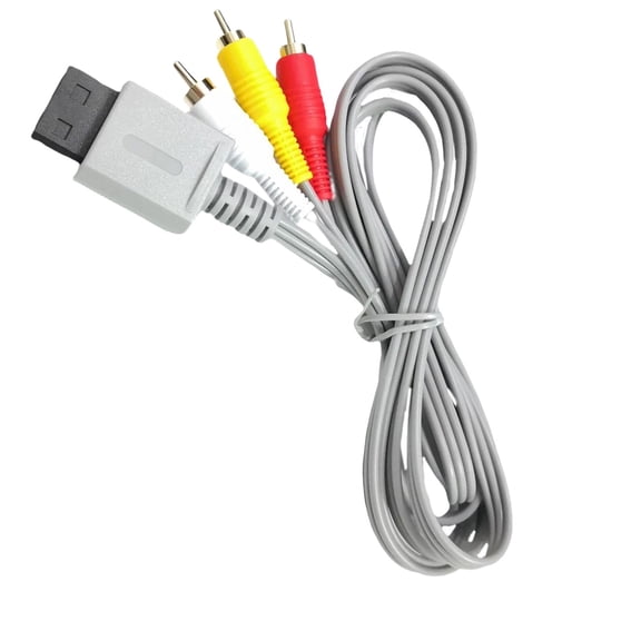 1 PCS AV Cable, Plug and Play TV Connection Cable, Component Cable Composite Audio Video Cable Cord with Red White Yellow Connectors, Red White Yellow Connectors Compatible Audio Video Cable,Grey