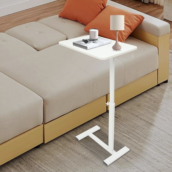1 PCS Adjustable Height Free Standing Side Table, Overall Max. Load Capacity: 20kg/44. 09lbs, Used in Homes, Hospitals, and Offices as a Desk, Office Table, Dining Table