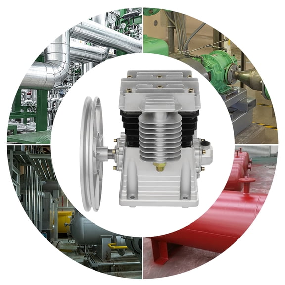1 PCS Air Compressor Pump Head, Single Stage Twin Cylinder Air Compressor Pump Head, Air Compressor Head