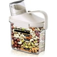 thumbnail image 1 of 1 PCS Airtight Dry Food Storage Containers, Pantry Organizers and Storage Container with Pouring Spout Measuring Cup, BPA Free, Plastic Clear Container for Rice Nuts Beans Snacks, 29OZ, 1 of 12